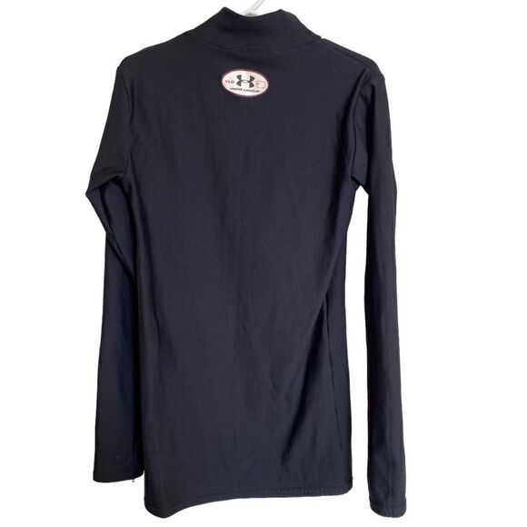 Under Armour Mock Turtleneck Black Coldgear Size Youth Large - Picture 3 of 4
